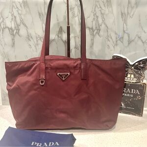 Prada Nylon Tote Bag EUC